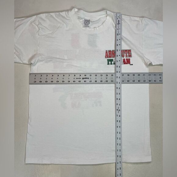 VINTAGE Absolutely Italian 1994 Graphic T-shirt Men Large 90s Single Stitch - Picture 8 of 8